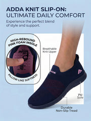 ADDA SOFTWALK-2 Women Comfortable & Breathable Knit Walking Sneakers